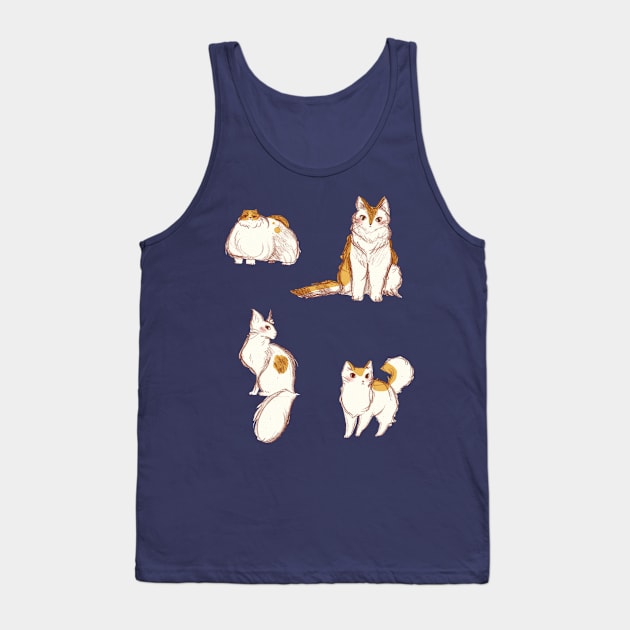 Cute Fluffy Cats Tank Top by saradaboru